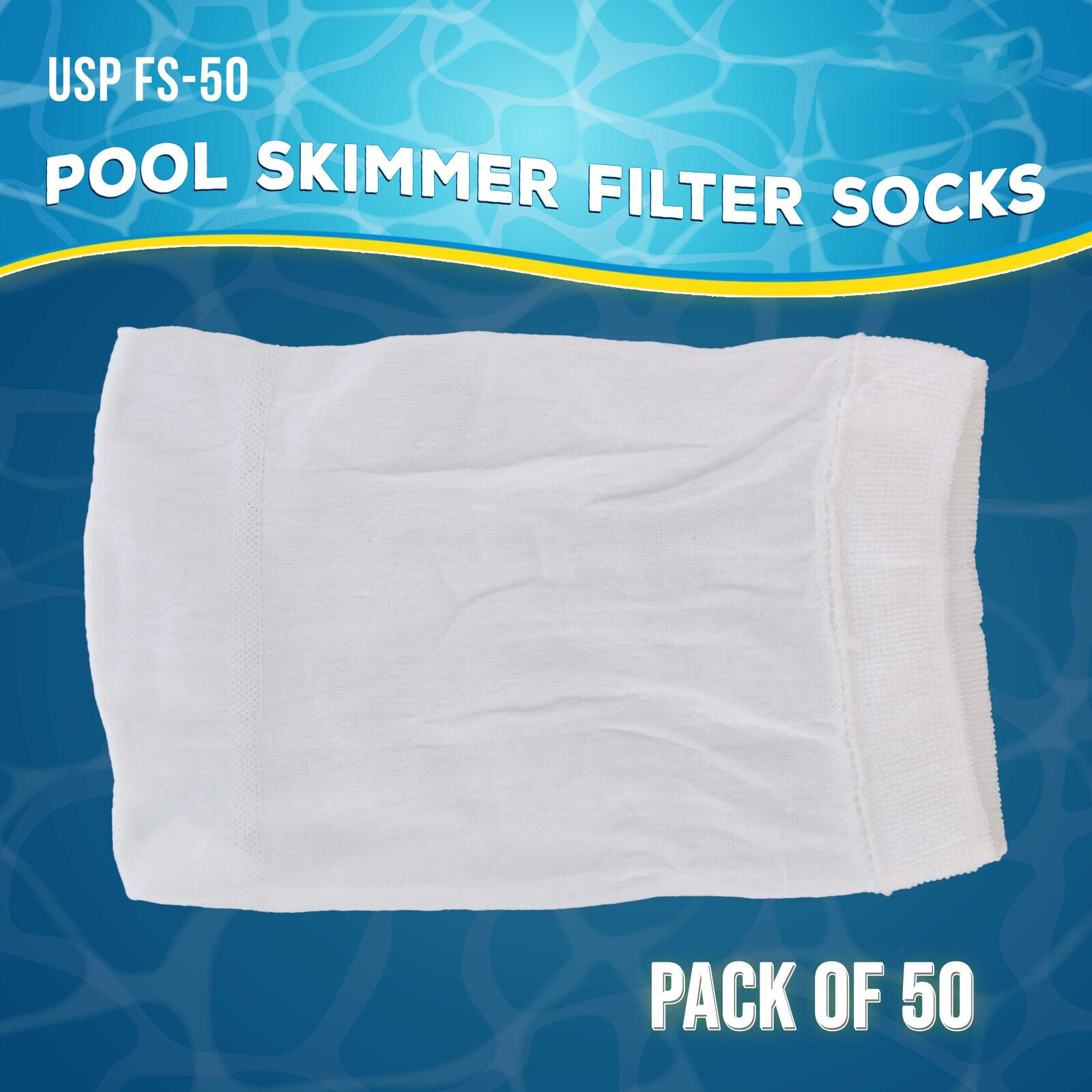 50 Pack Pool Skimmer Socks Filter Replacement Savers for Basket Swimming Pool US