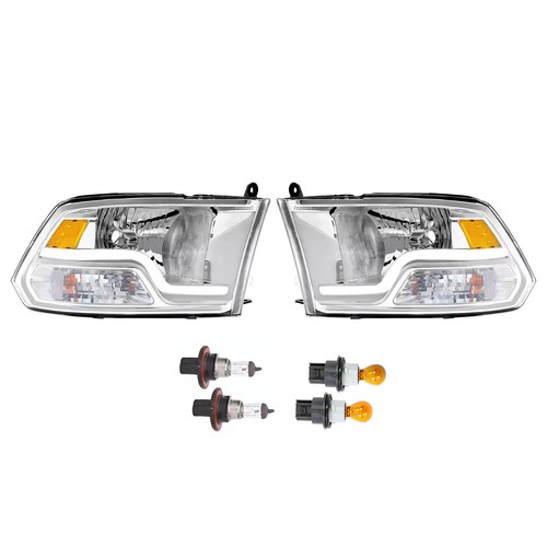 Для 2009-2018 Dodge Ram 1500 2500 3500 Фары Налобные Фонарики Планка светодиодная хромированная