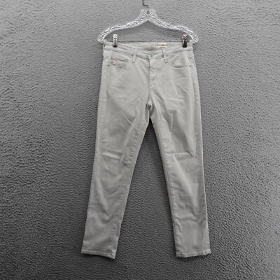 Adriano Goldschmied Prima Cigarette Crop Jeans 27 Gray Womens Mid Rise Stretch