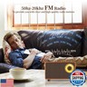FREEFISH Portable Retro Speaker Bluetooth Radio Vintage Decor with FM Radio Rich Bass Bluetooth Speakers 5.3 Wireless Connection,TF Card, AUX for Home Office Bedroom