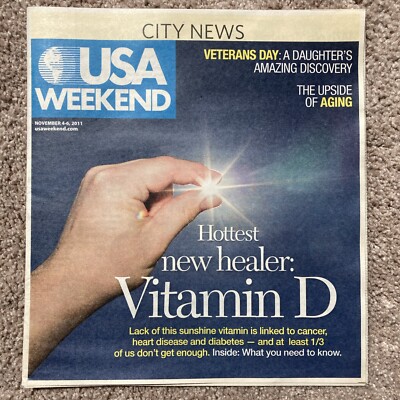 USA weekend magazine, November 4 6, 2011, cover: vitamin D