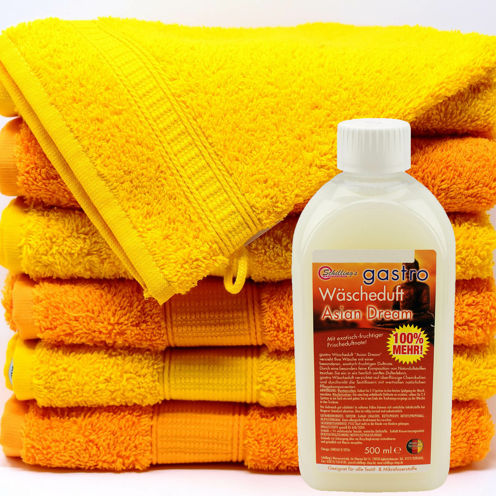 3x500ml Schillings gastro Wäscheduft Wäscheparfüm Konzentrat Duft ...