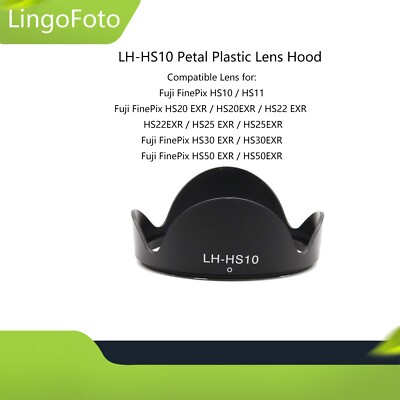 LH-HS10 Petal Plastic Lens Hood for Fujifilm Finepix HS10 / HS11 HS20 HS25 HS28