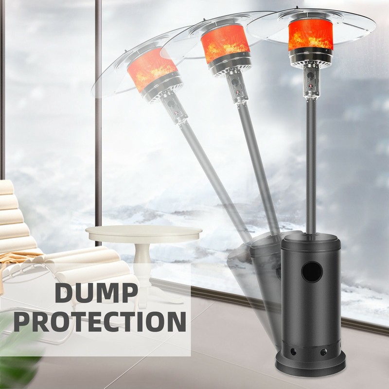 Premium Wheeled Propane Heater 46,000 BTU Indoor Outdoor Patio Heater Gas Heater