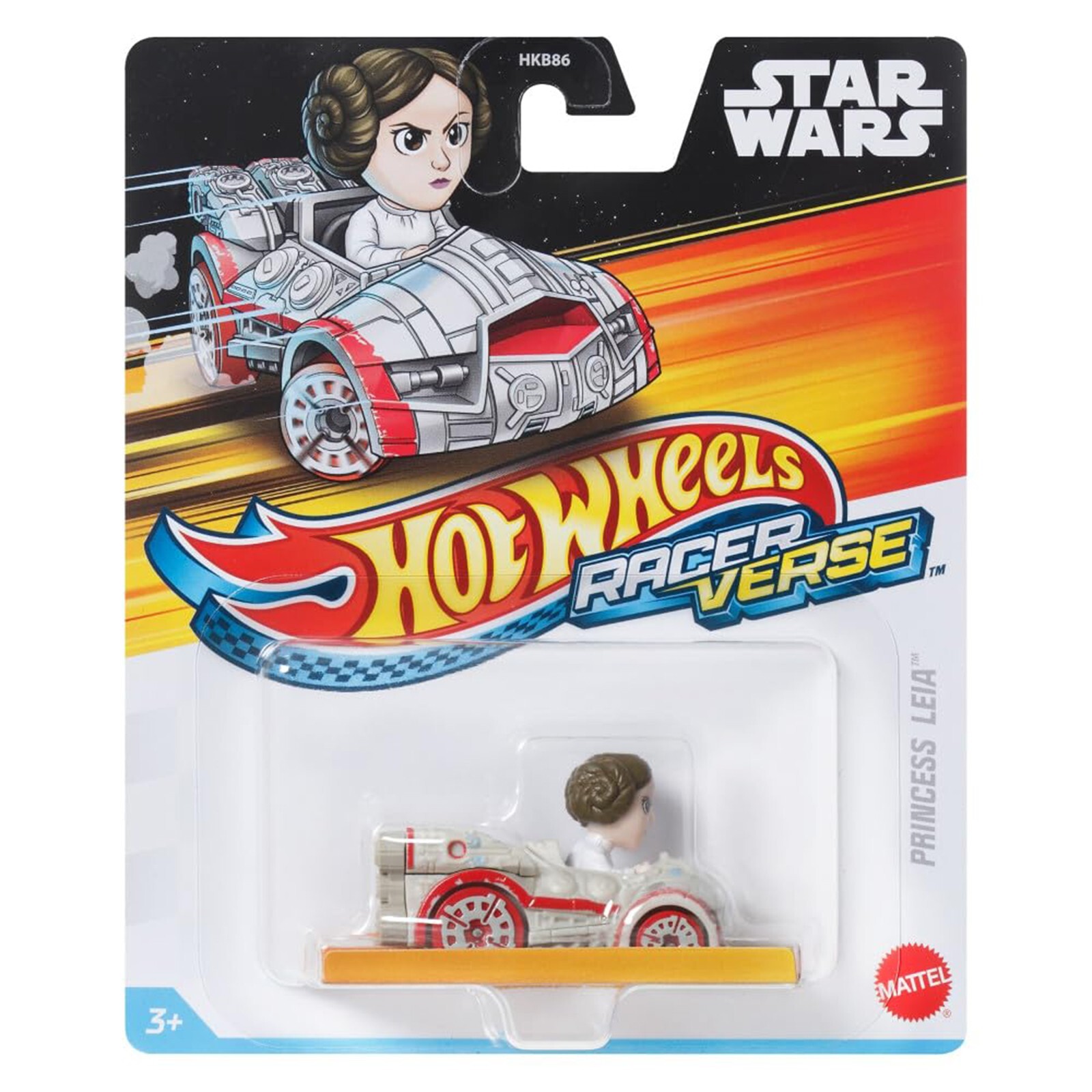 Игрушечный автомобиль принцессы Леи из Звездных войн от Mattel Hot Wheels-гонщик в стихах