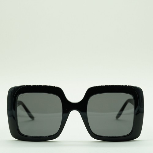 Pre-owned Gucci Gg0896s 001 Black/grey 52-25-140145 Sunglasses In Gray