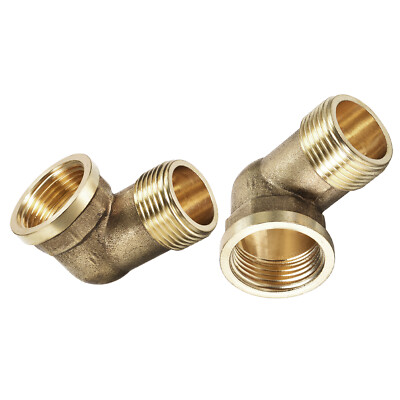 2Pack 3/4 BSP x 3/4 BSP 90 Degree Elbow Pipe Fitting Brass Tube Fittings