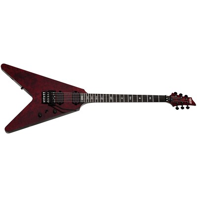 Schecter V-1 FR Apocalypse Red Reign Electric Guitar V1 V 1