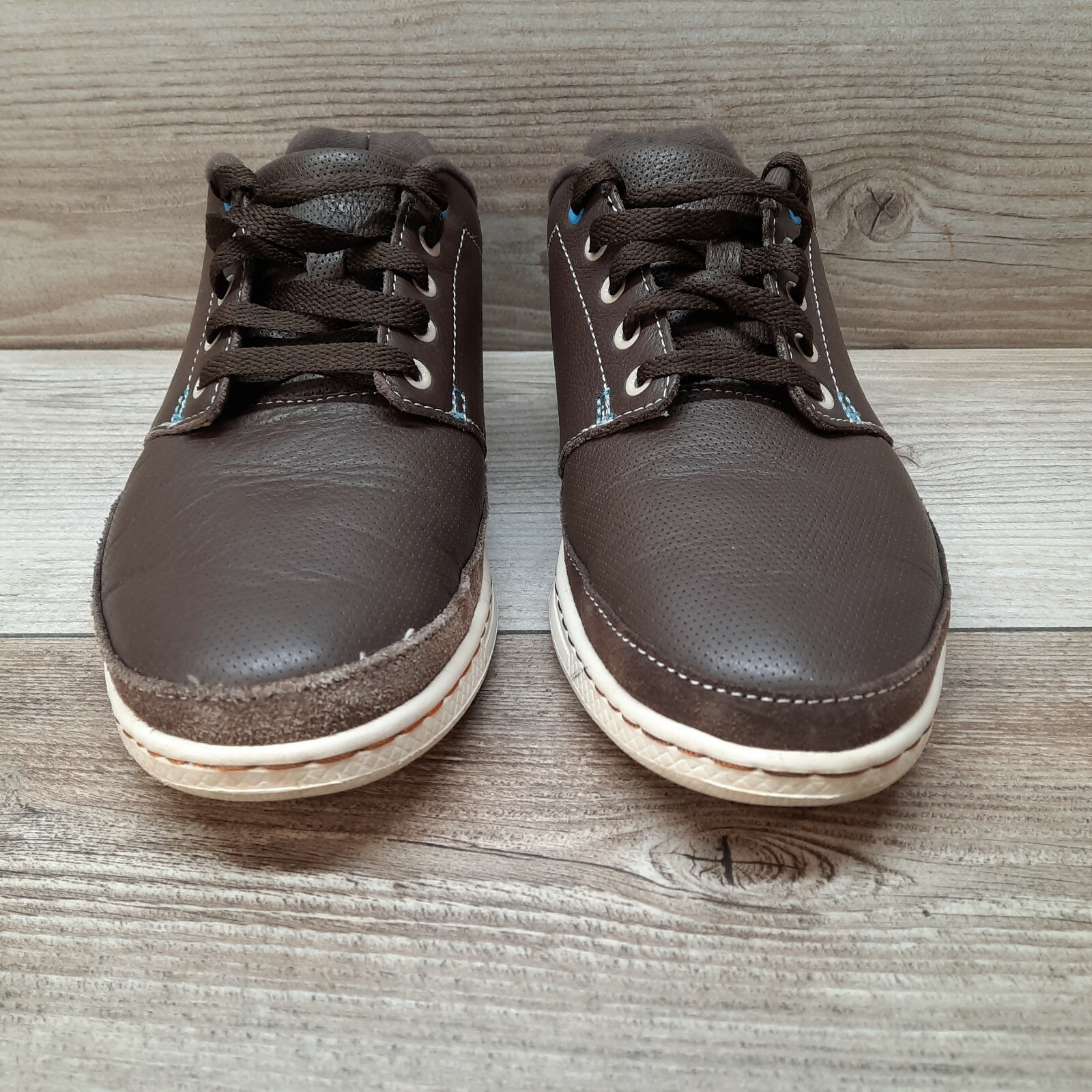 Crocs Brown Leather Sneaker Men's 