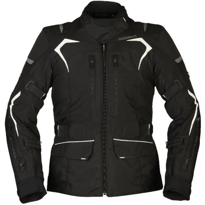Modeka Elaya Lady Gr. 34 Damen Motorrad Jacke tailliert bequem schwarz-weiß