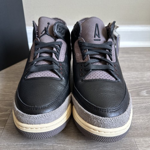 Pre-owned Jordan Size 13.5 - A Ma Maniére X Air  3 Retro Black Violet Ore W