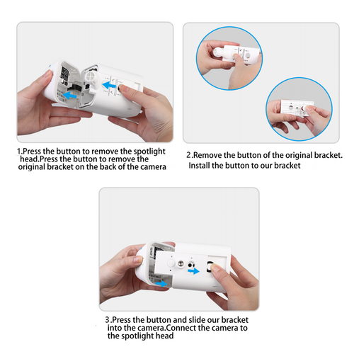 Adjustable Indoor/Outdoor Bracket Mount for Ring Spotlight Cam Pro/Plus