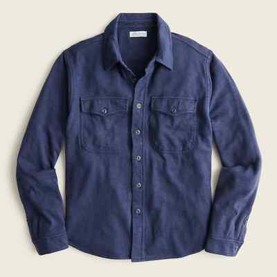 J. Crew Waffle-lined Garment-Dyed Men’s Harbor Shirt $128 NEW L