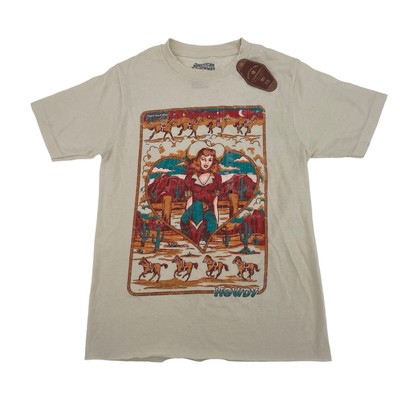 American Highway Women's XS Western Girl Howdy Cowgirl Shirt Buckle NWT