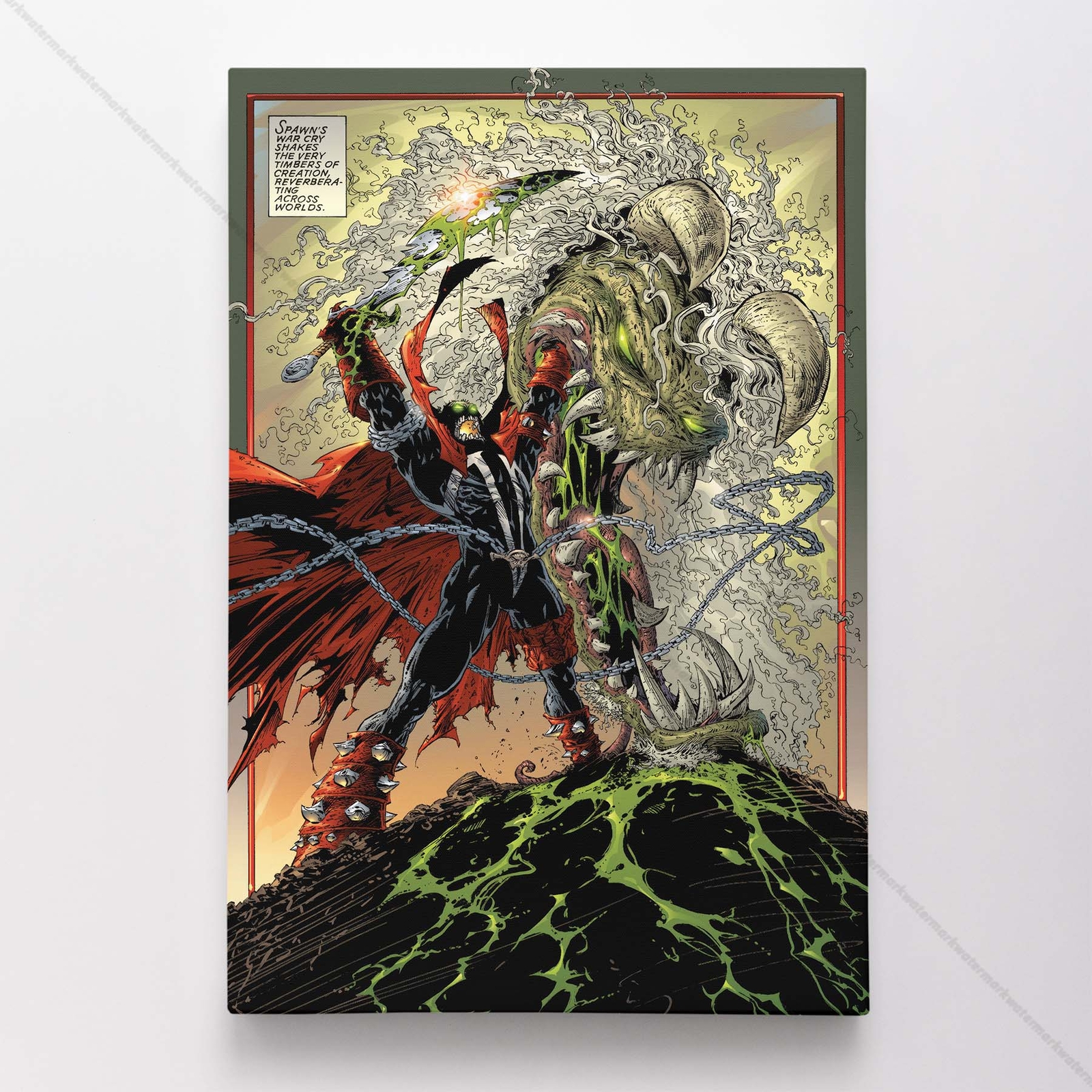 Spawn 100 Poster Canvas Comic Book Cover Art Print #V