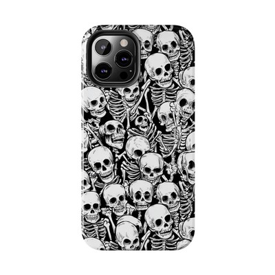 Creepy Skeleton Halloween Pattern Tough iPhone, Samsung Galaxy Cases Gift Men
