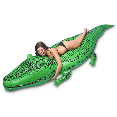 GoFloats BigAl' Giant Inflatable Alligator, Over 11' long (for adults and kids)
