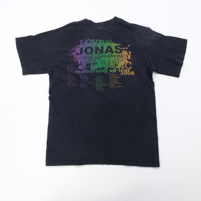 【Jonas】 Rare VTG ANVIL Jonas Brothers The Burning Up 2008 Tour T