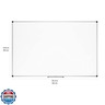 Amazon Basics Magnetic White Board with Pen Tray, Dry Erase Board, Aluminum Trim, 35.4