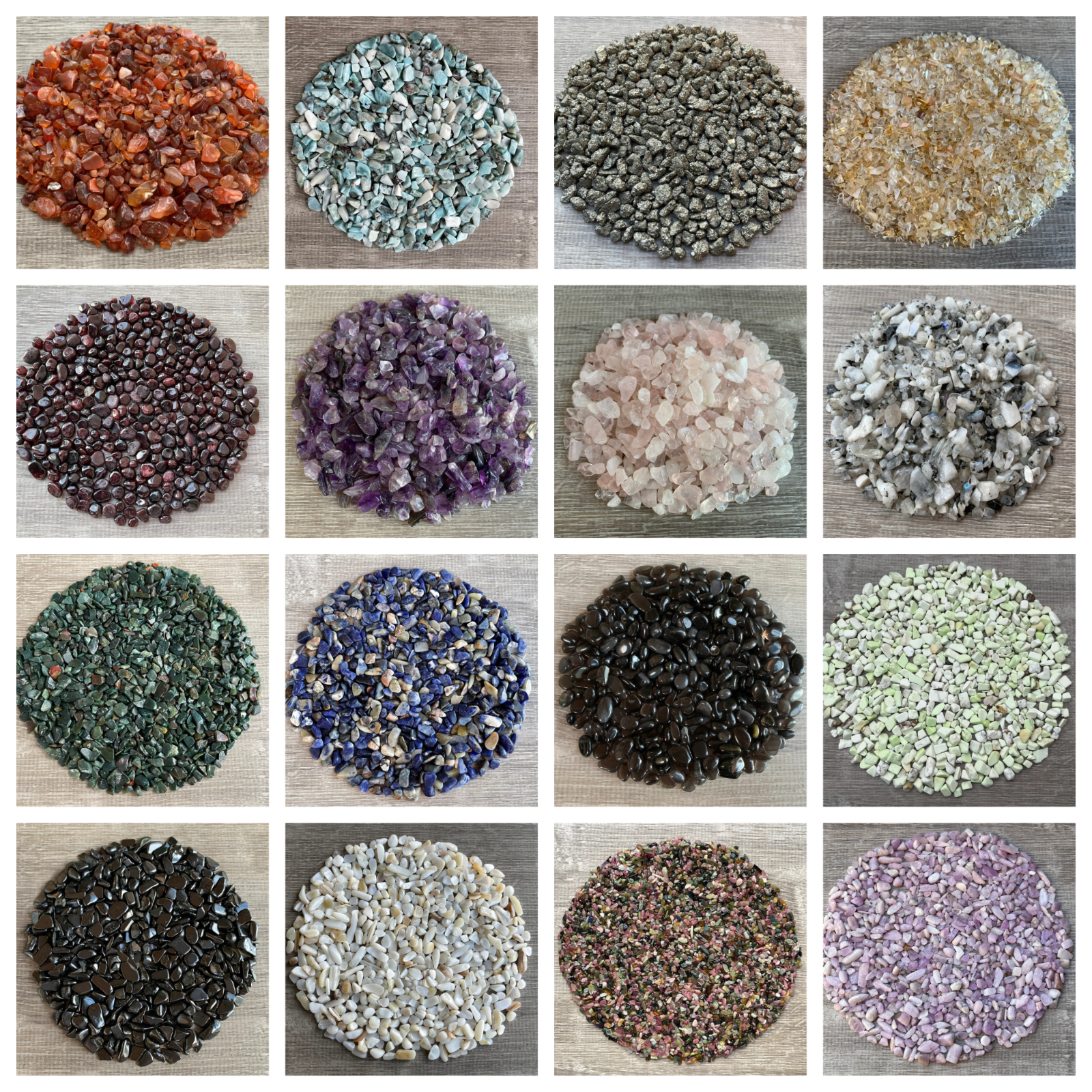 1/4 lb Gemstone Chips, Choose 90+ Types Semi Tumbled Stones, Loose Mini Chips