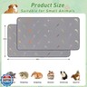 LWYMX 2Pcs Guinea Pig Cage Liners,Guinea Pig Fleece Cage Liners24''X48'' Super Absorbent Washable Pee Pads Reusable for Rabbit Hamster Chinchilla