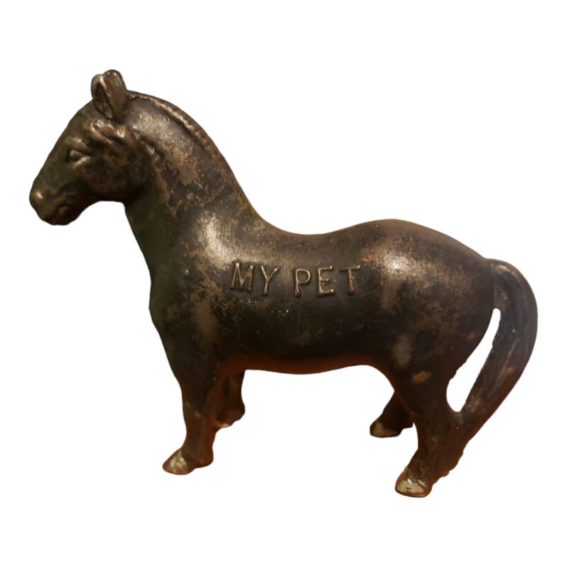Arcade  My Pet Horse 2 Piece Cast Iron  Bank 1905-1910