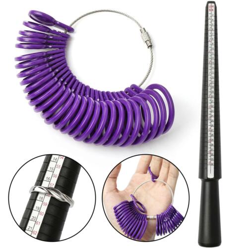 Ring Sizer Guage Mandrel Finger Sizing Measure Stick Jewelry Tool Gift For Girl