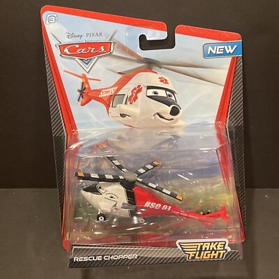 NEW Disney Pixar Cars Toon ''Moon Mater'' Rescue Chopper Take Flight Series