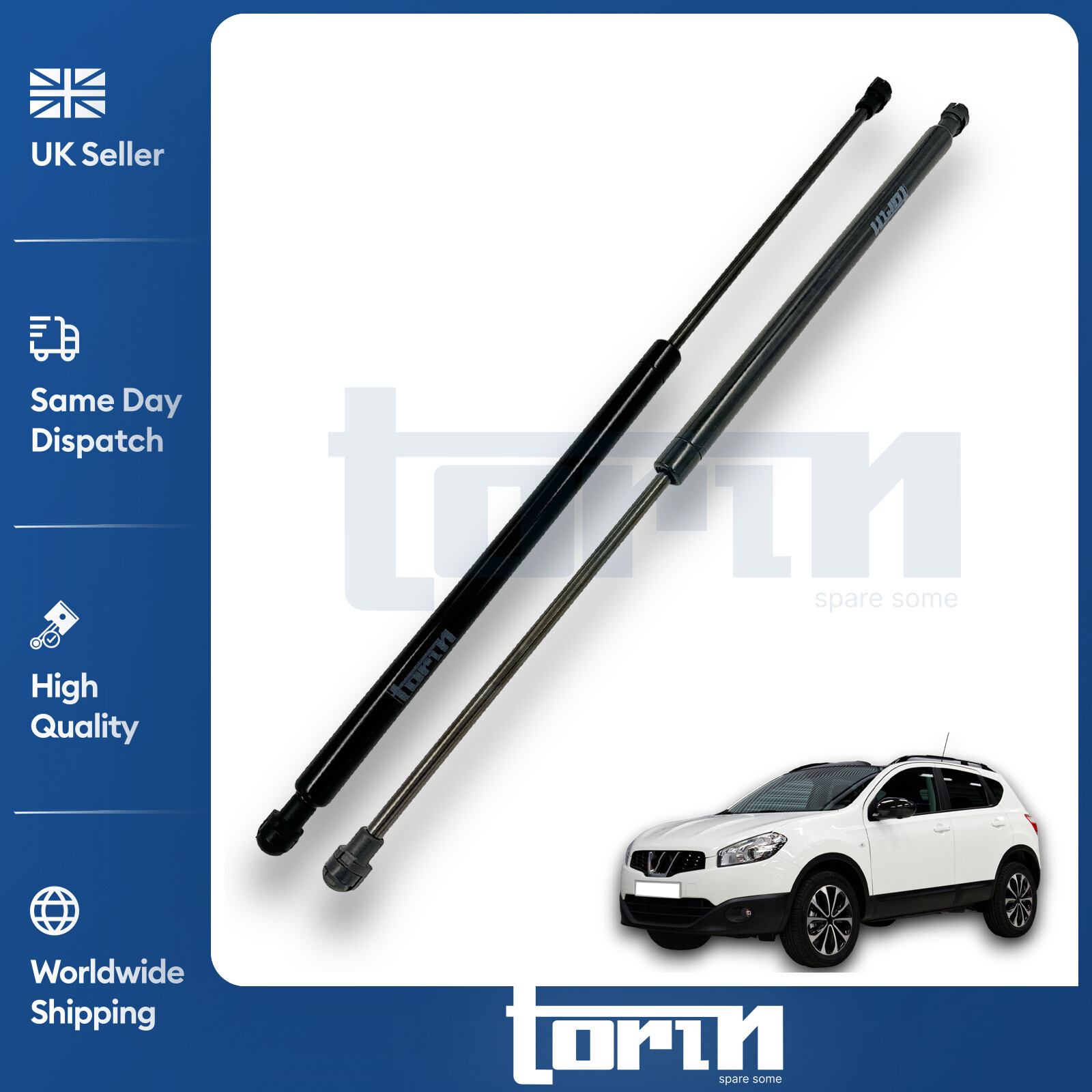 2X Rear Tailgate Boot Gas Struts Fits Nissan Qashqai I SUV 2007-2013 90450JD01B