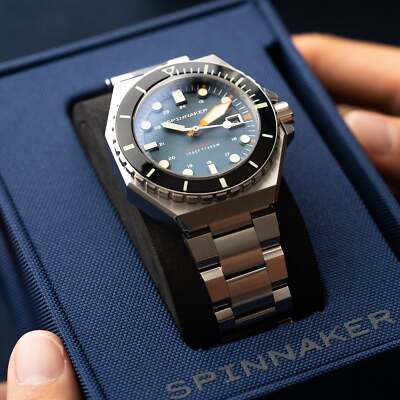 Pre-owned Spinnaker Dumas Stainless Steel 44mm Japanese Automatic Wristwatch