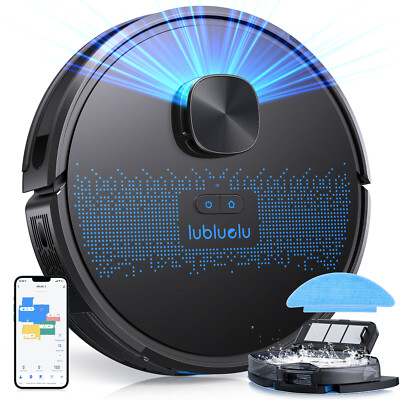 Lubluelu Lidar Robot Vacuum Cleaner with Mop 4000Pa APP Remote Control Hoover