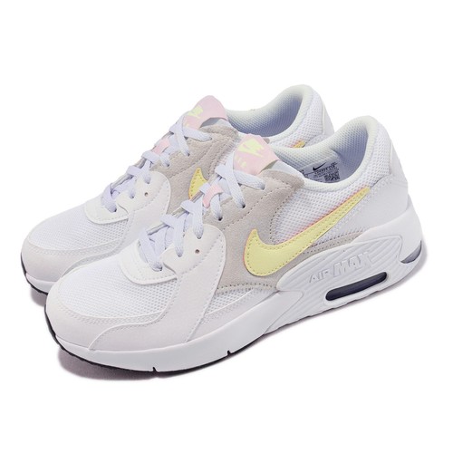 

Nike Air Max Excee GS White Citron Tint Kids Women Casual Lifestyle CD6894-118, Белый, Air Max Excee Gs