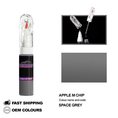 FOR APPLE M CHIP MACBOOK PRO / AIR SPACE GREY GRAY SCRATCH REPAIR TOUCH UP PAINT
