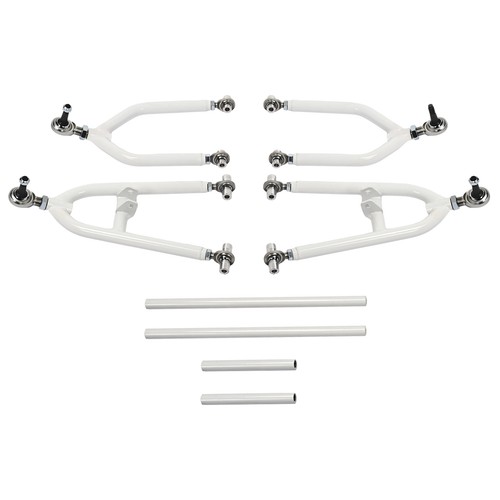 Front Control A-Arms +2+1 For Yamaha Banshee 350 YFZ 350 1987-2006 White+Silvery