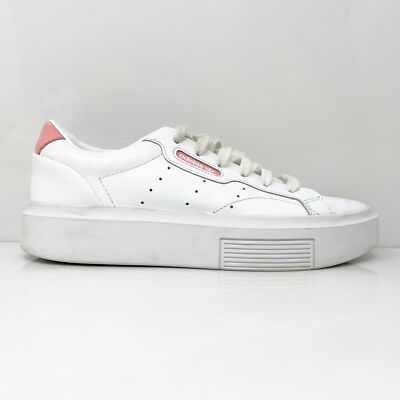 

Adidas Womens Sleek Super EG6745 Белая повседневная обувь Кроссовки Размер 7,5, Белый, Sleek Super