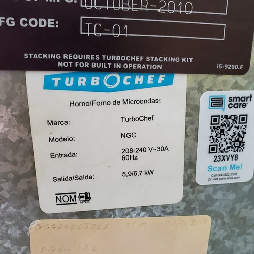 Turbo Chef Tornado High Speed Convection Microwave Oven Rapid Cook (Subway)