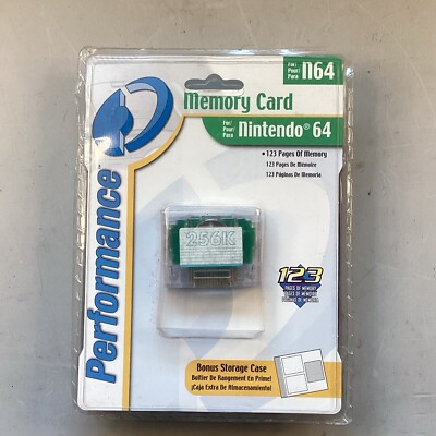 VINTAGE NOS Performance Memory Card & Case for Nintendo 64 N64 Console 123 pages