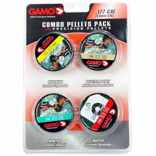 Gamo Combo Pack Precision Pellets .177 Pellets Blister Card 1000/Pack Lead Mater