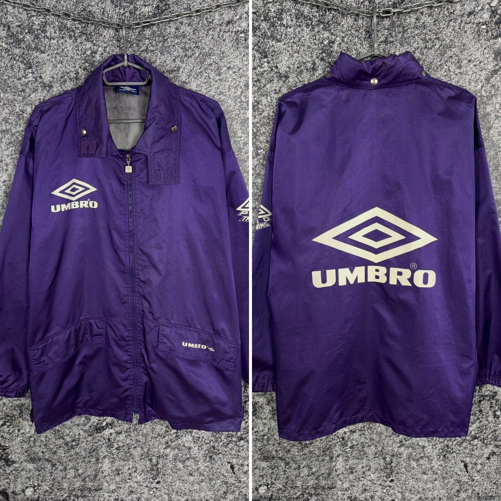 ウェア 00s UMBRO PRO TRAINING WORM UP JKT Men's Umbro Pro Training Vintage 90s Windbreaker Rain Jacket