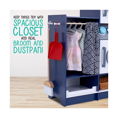 Lil’ Jumbl Kids Washer and Dryer Playset, Wooden Children's Pretend Laundr