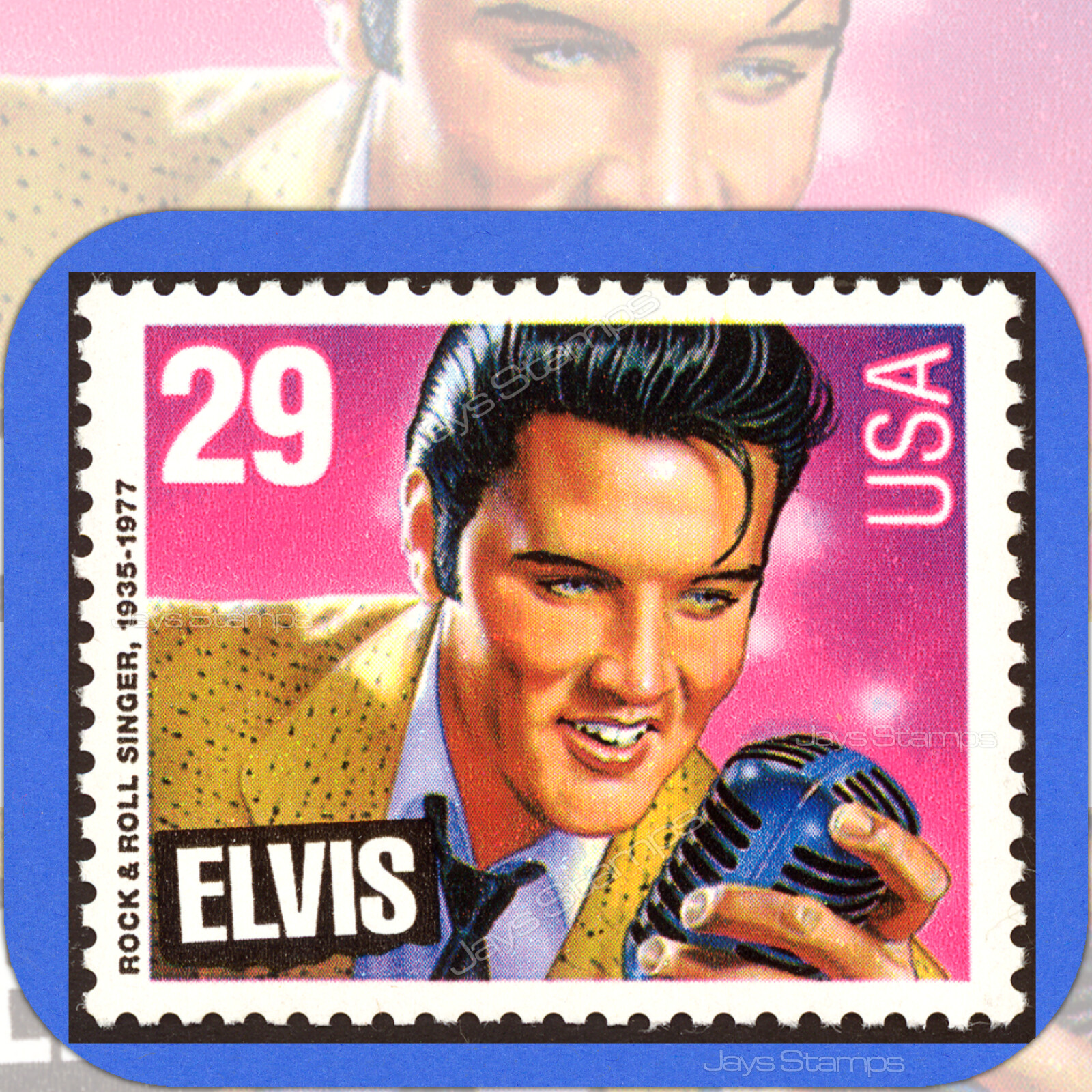 エルビスプレスリー記念スタンプ Elvis Presley Named 'Music Icon' With Postal Service