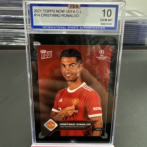 2021-22 TOPPS NOW UCL #14 CRISTIANO RONALDO SIGNS W 2021-22 TOPPS NOW UCL #14 CRISTIANO RONALDO SIGNS W