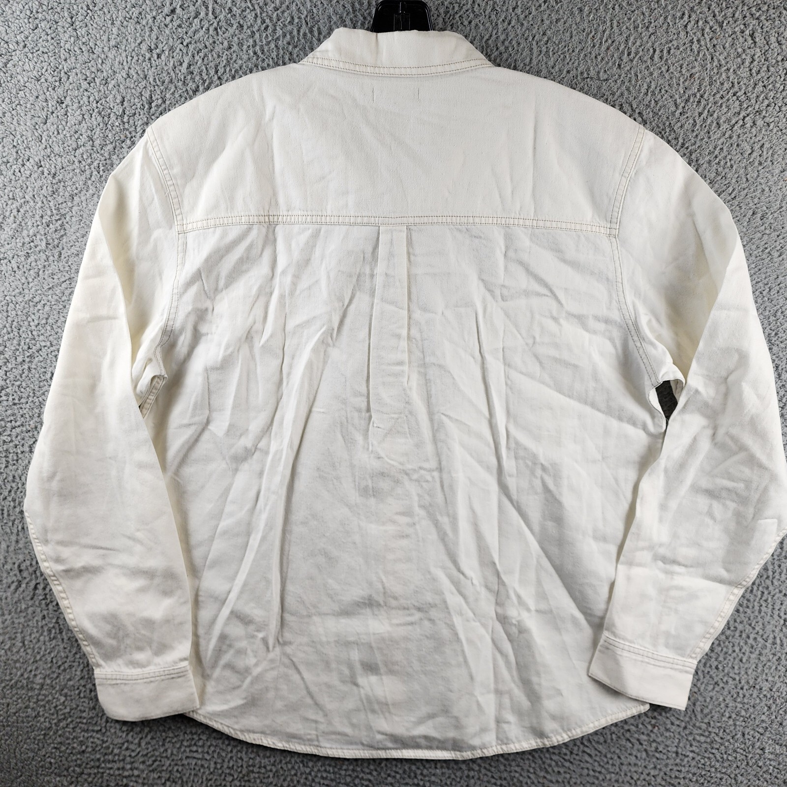 PAIGE Martin Long Sleeve Button Front Shirt Men's XL Warm Moonlight Collared - Picture 10 of 13