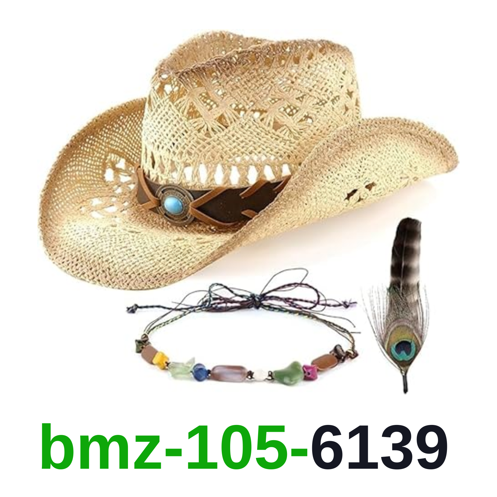 Closima Cowboy Hat for Women & Men, Straw Cowgirl Hat Environmental Protection