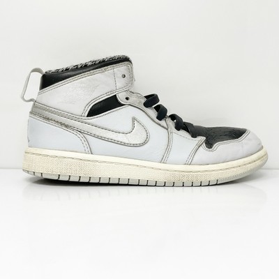 

Nike Boys Air Jordan 1 MID 640734-032 Белые баскетбольные кроссовки Кроссовки Размер 13C, Белый, Jordan 1 MID