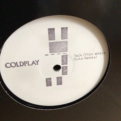 Coldplay Talk single sided promo thin white Duke remix 2006 House Electro Vinyl