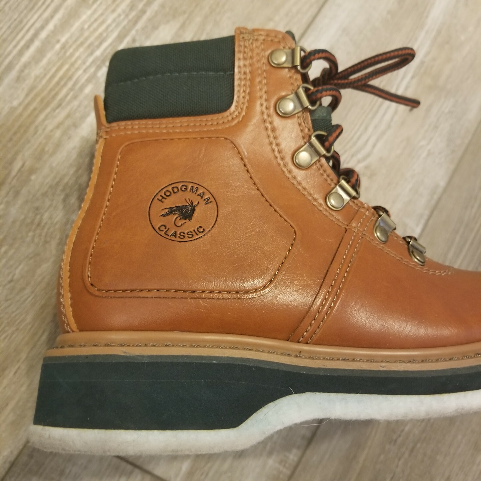 Hodgman Classic Wading Fly Fishing Boots Brown Leather Felt Hodgman Classic Wading Fly Fishing Boots Brown Leather Felt