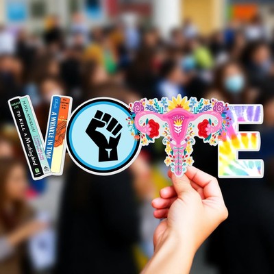 VOTE Sticker | Banned Books, Reproductive Rights, BLM, LGBTQ sticker, Progress 