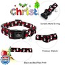 Elegant little tail Christmas Dog Collar, Pet Dog Collar Cotton Soft Red Plaid Winter Dog Collars Holiday with Quick Release Buckle Pet Puppy Collar for X-Small Puppy