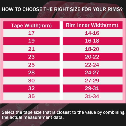 BUCKLOS Bicycle Tubeless Rim Tape 17/19/21/23/25/28/30/32/35mm*10M Wheel Tape